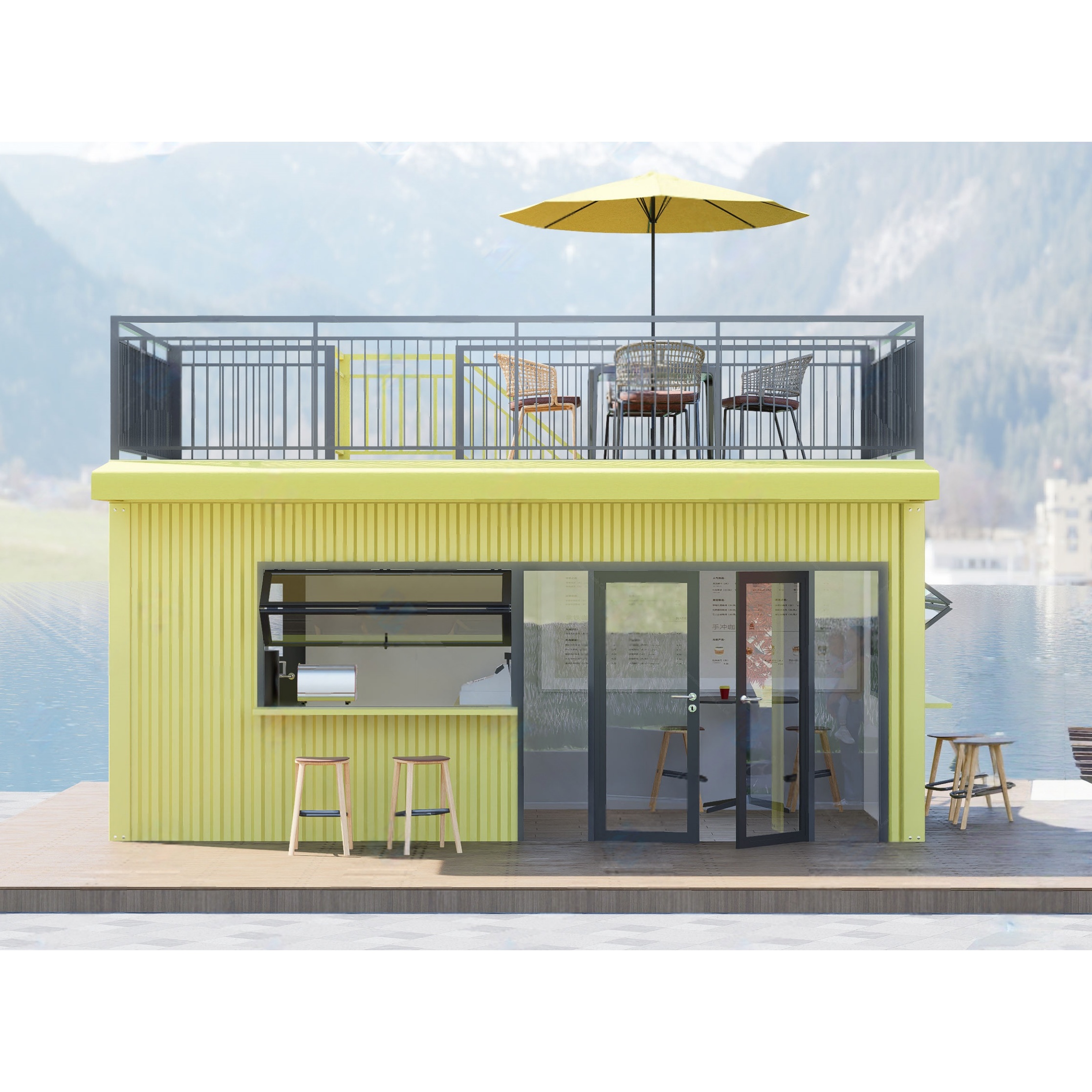 Outdoor Furniture Set Sale - New Design Prefabricated 20FT 40FT Container