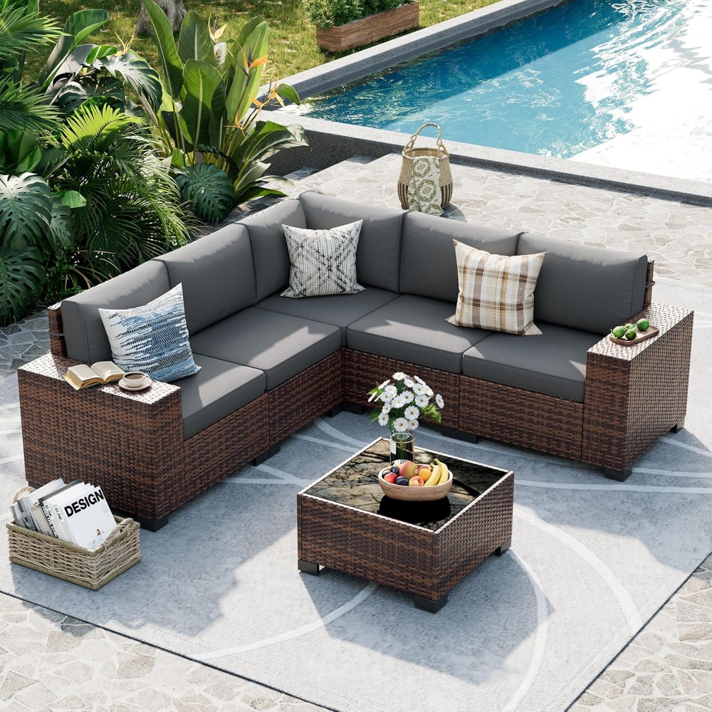 Outdoor Furniture Deals - Patio Furniture Set, 8 Inch Armrest