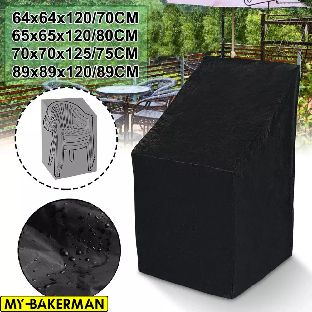 Outdoor Furniture Sunbrella - 6 Size Black Outdoor Waterproof Cover