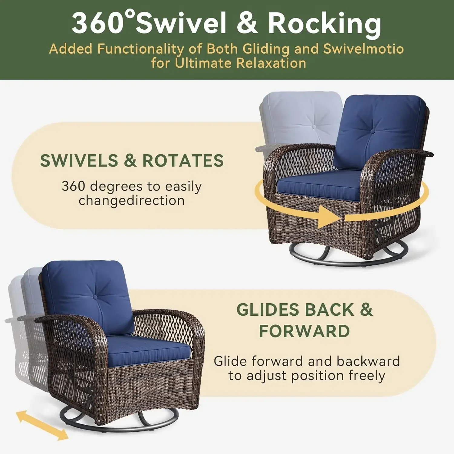 Outdoor Furniture Deals - [Free Shipping, Hot Deal!]3 Pieces Patio