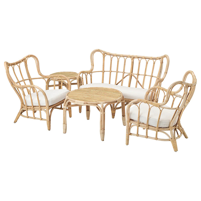 Outdoor Furniture Indonesia - Natural rattan sofa Outdoor double rattan