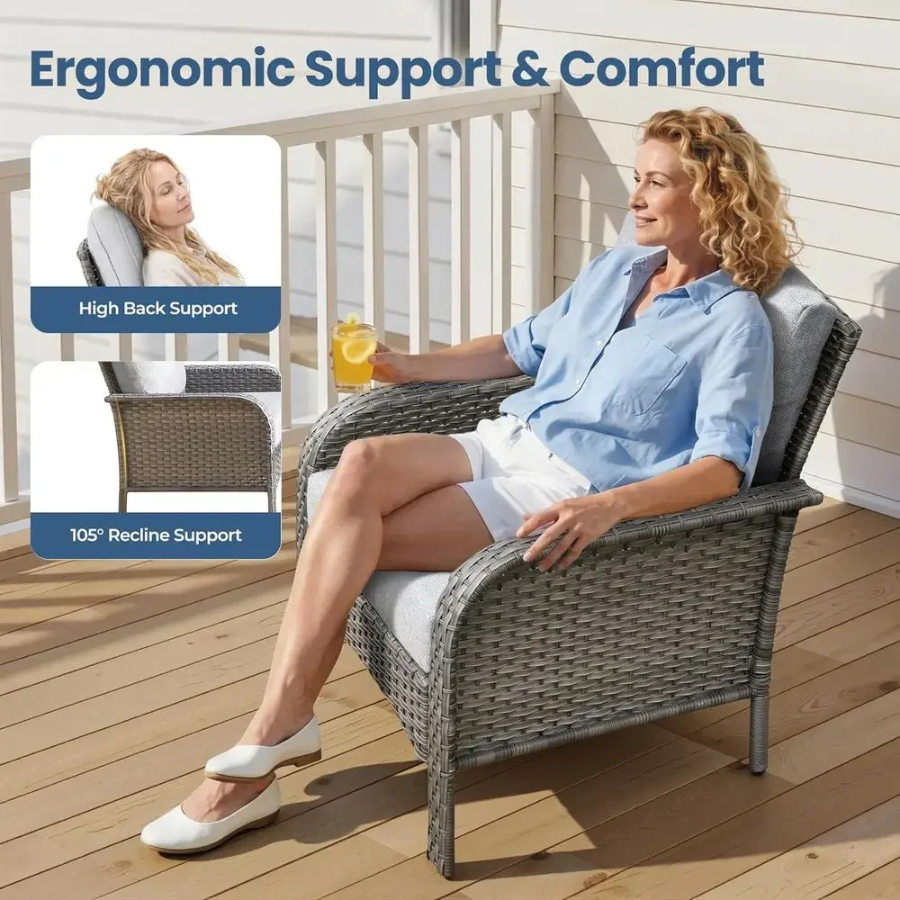 All-Weather Rattan Outdoor Fur - Outdoor Furniture Loveseat ulasan dan harga