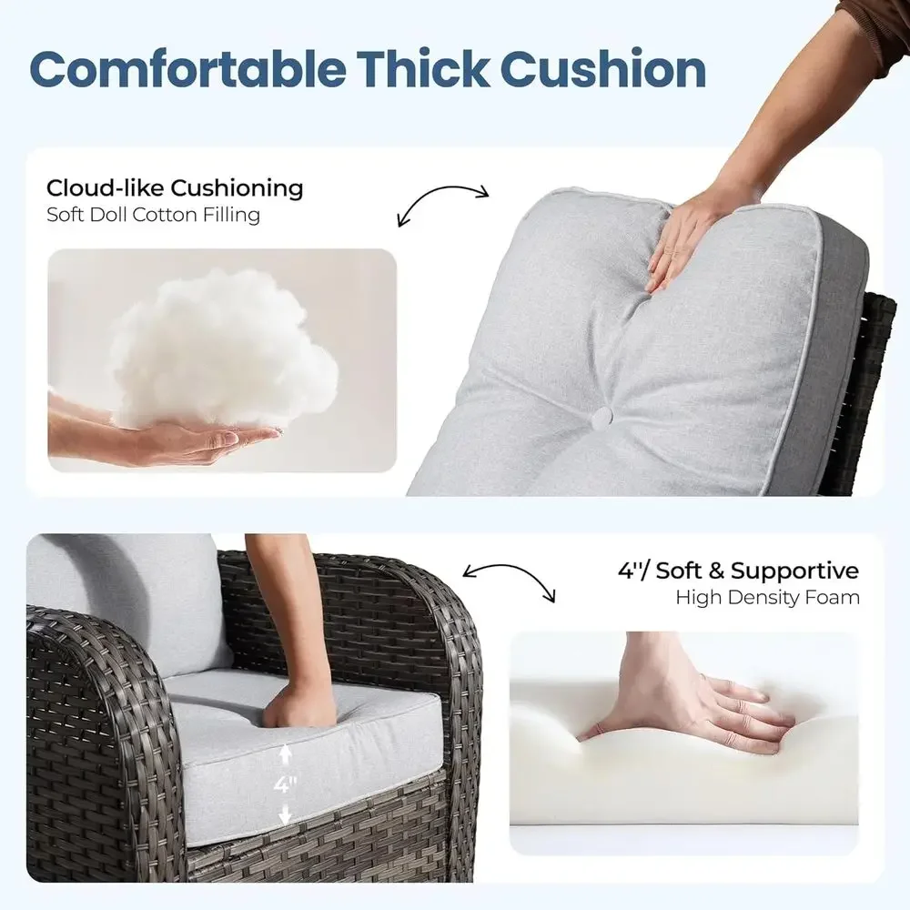 All-Weather Rattan Outdoor Fur - Outdoor Furniture Loveseat ulasan dan harga