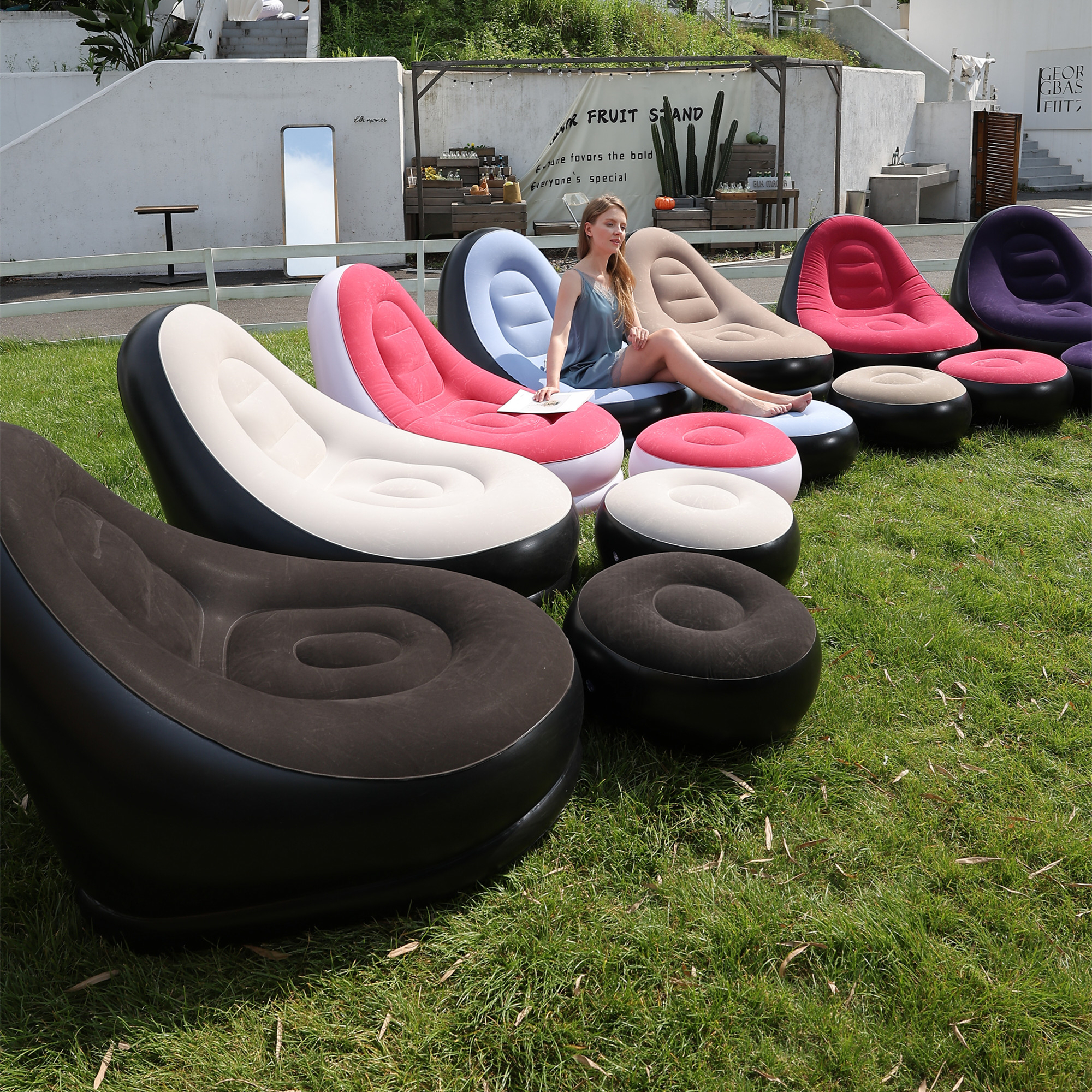 Lazy Couch Sofas Inflatable Ch - Outdoor Furniture Sales ulasan dan harga