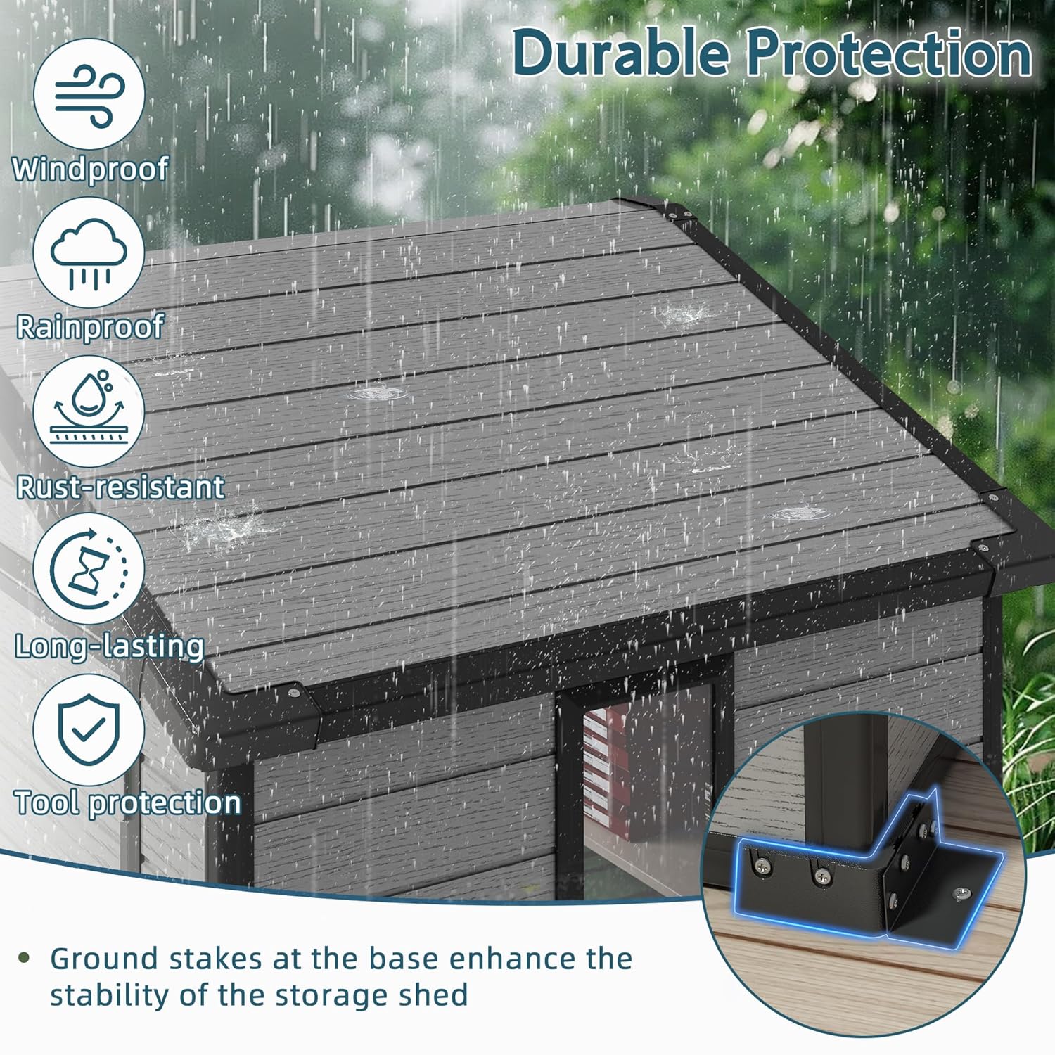6X4 FT Outdoor Shed, Plastic S - Outdoor Furniture Sales ulasan dan harga
