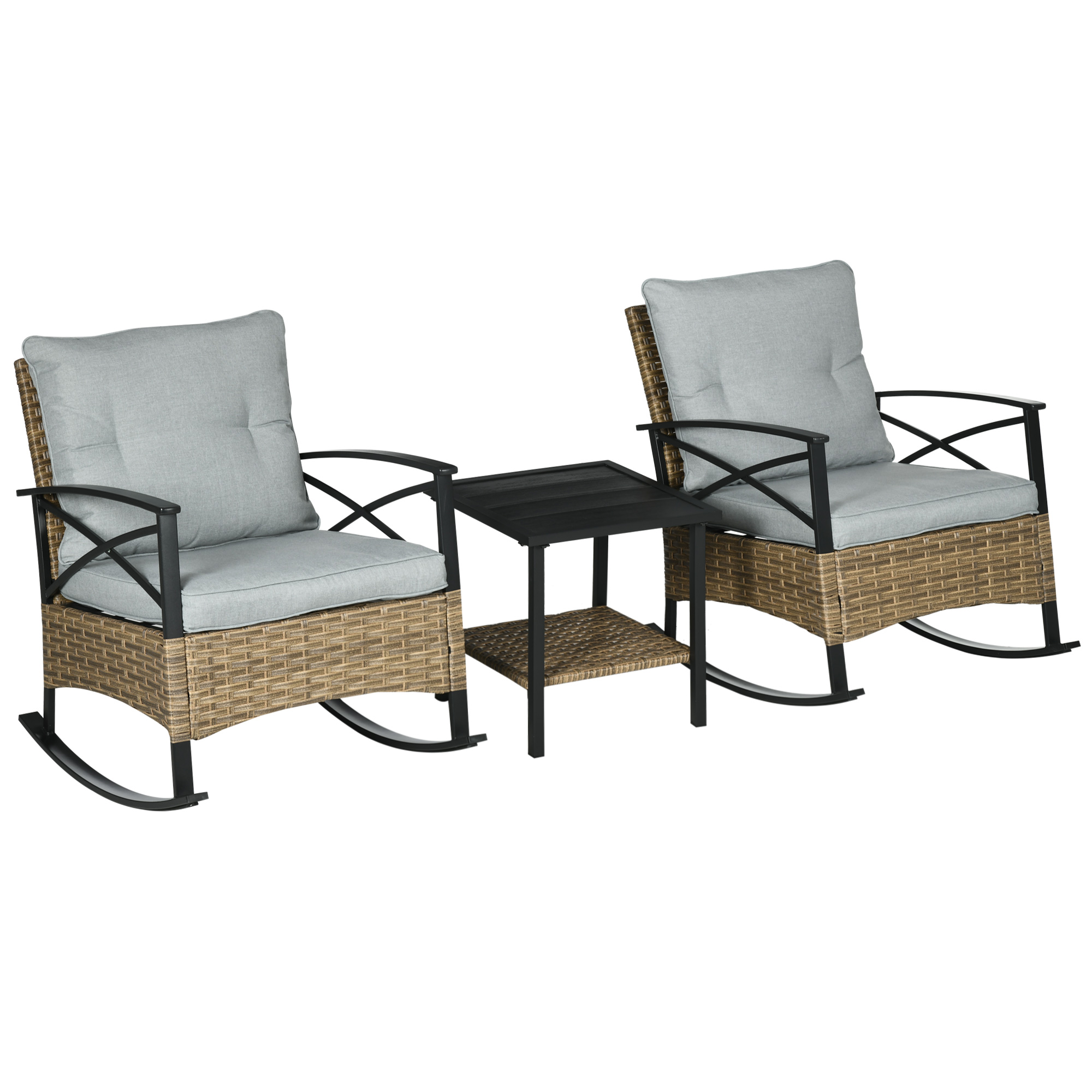 3 Pieces Patio Set w/ Cushions - Outdoor Furniture Cushions 22 X 22 ulasan dan harga
