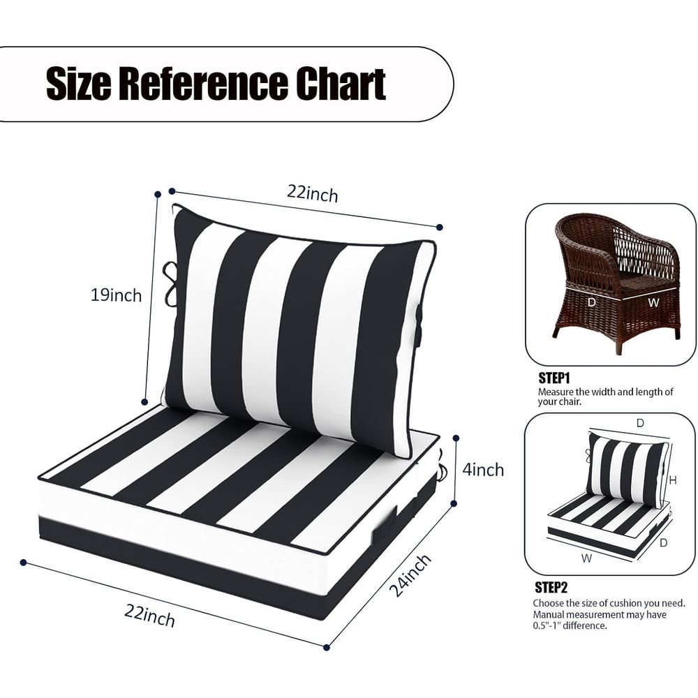 Water-Resistant Outdoor Seat C - Outdoor Furniture Cushions 22 X 24 ulasan dan harga
