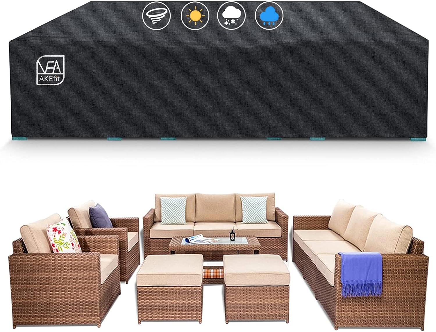 Heavy Duty Waterproof Patio Fu - Outdoor Furniture Fabric ulasan dan harga