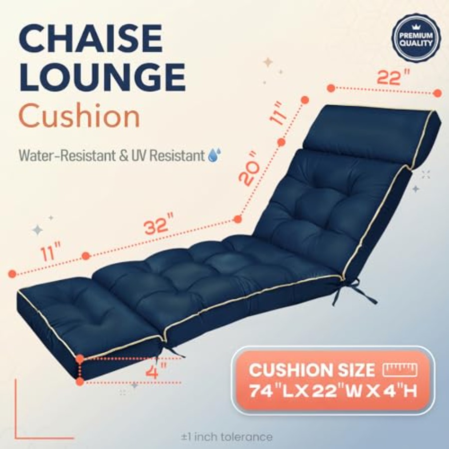 Chaise Lounge Cushion Outdoor  - Outdoor Furniture Cushions 22 X 22 ulasan dan harga