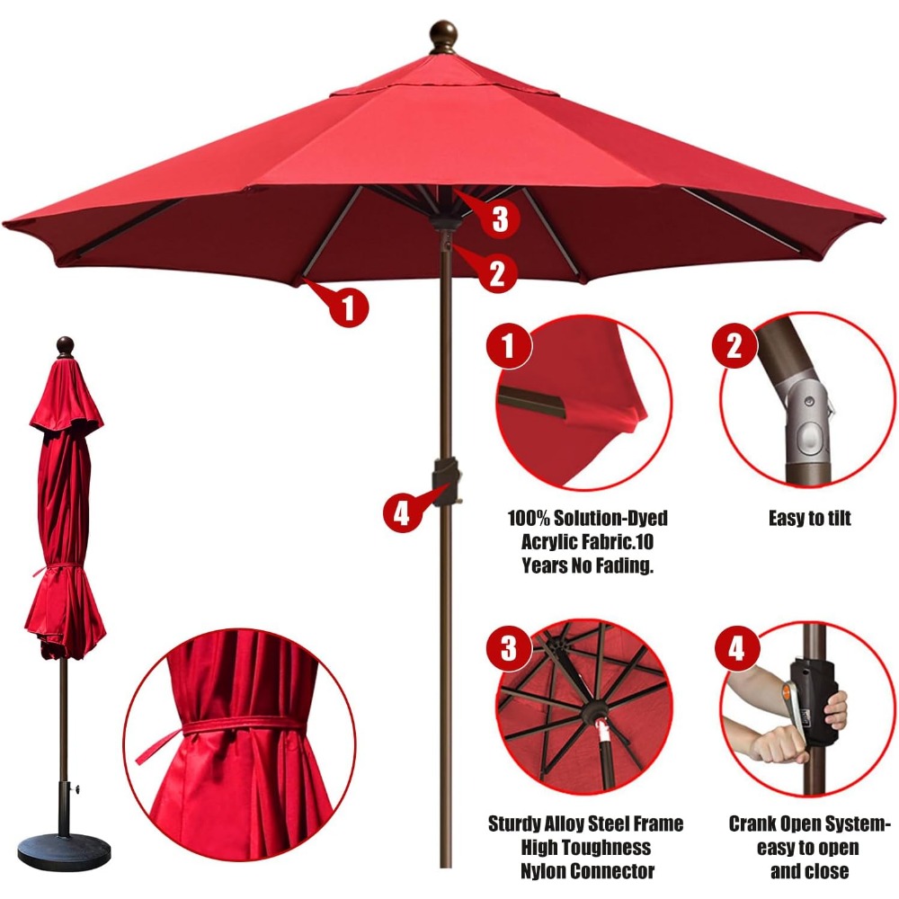 USA 10-Year-Non-Fading 10Ft Ma - Outdoor Furniture Year Round ulasan dan harga
