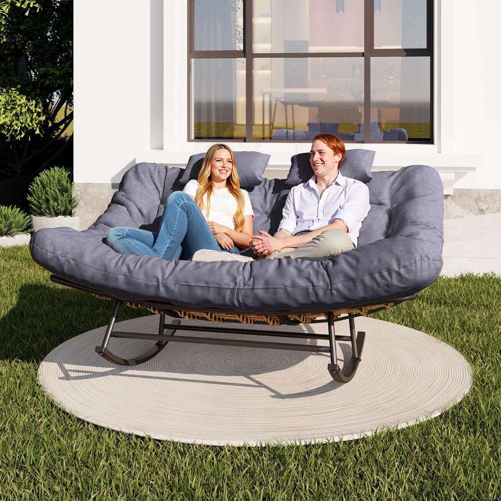Double Outdoor Rocking Lovesea - Outdoor Furniture Loveseat ulasan dan harga