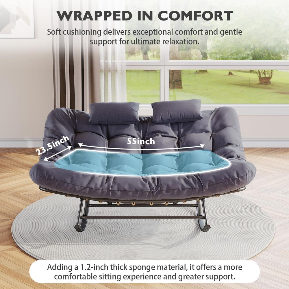 Double Outdoor Rocking Lovesea - Outdoor Furniture Loveseat ulasan dan harga