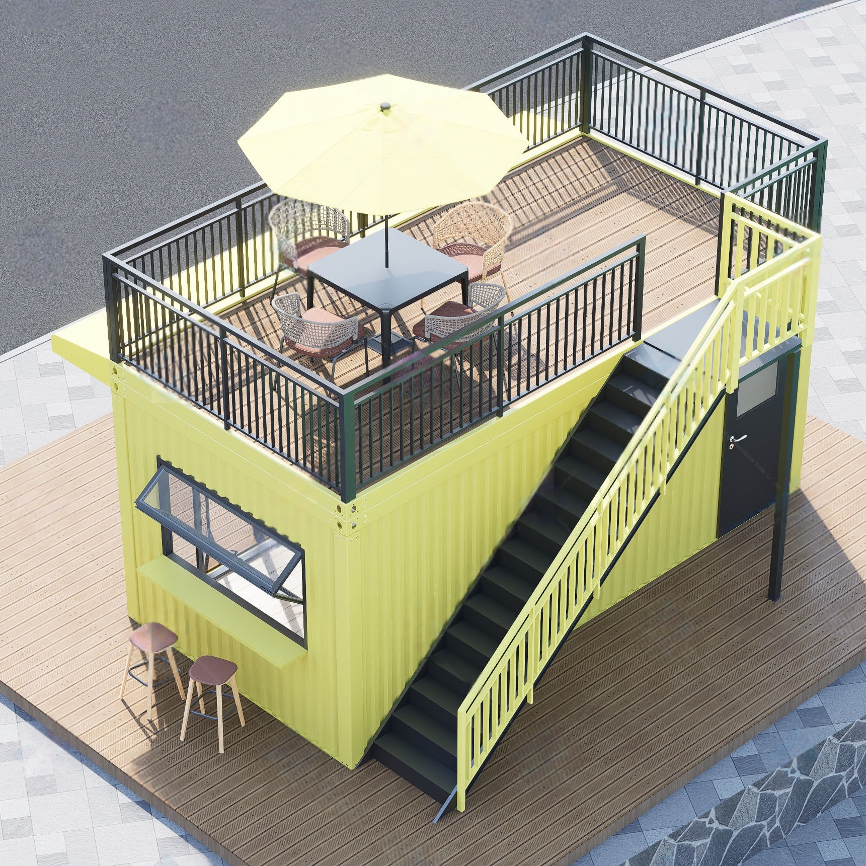 New Design Prefabricated 20FT  - Outdoor Furniture Set Sale ulasan dan harga