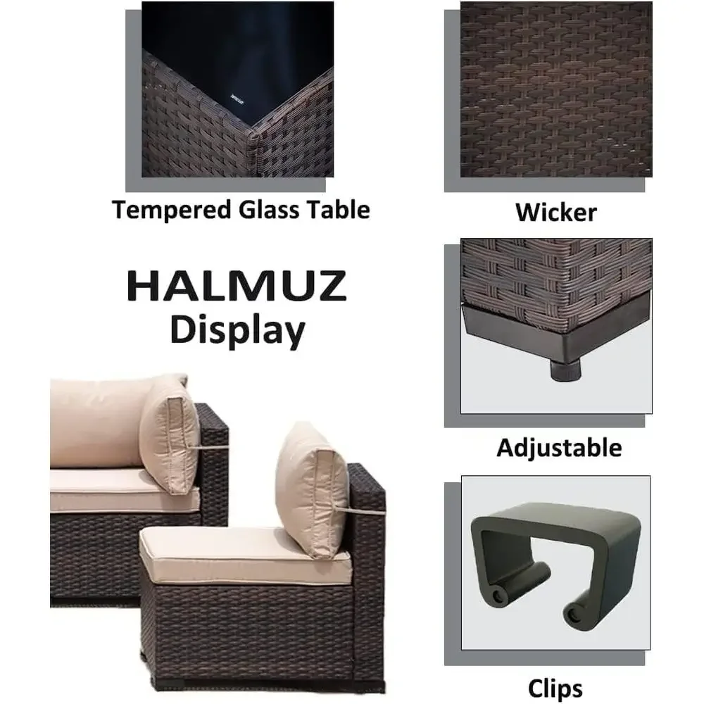 8-Piece Outdoor Patio Furnitur - Outdoor Furniture With Fire Pit Table ulasan dan harga