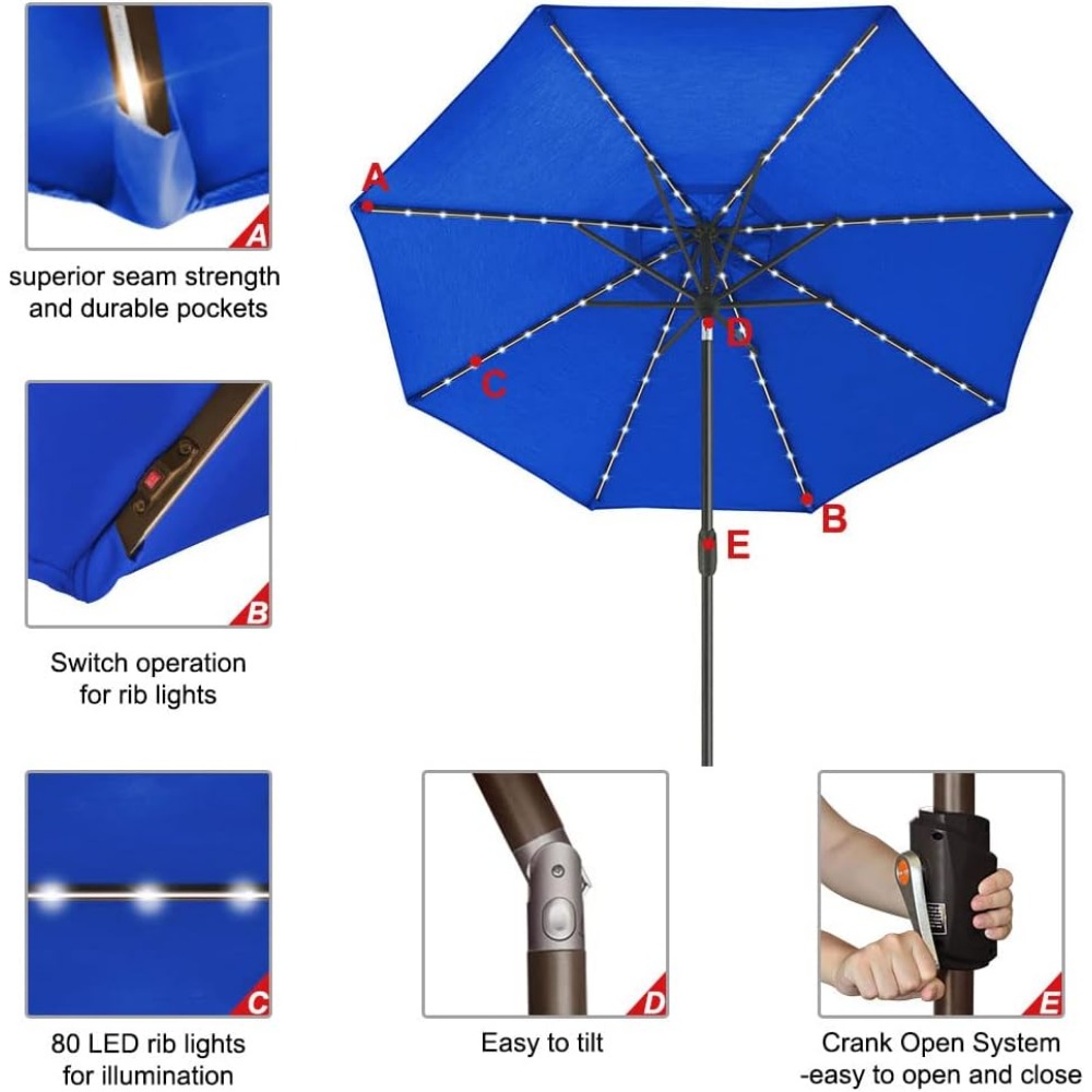 USA 10-Year-Non-Fading Solar 9 - Outdoor Furniture Year Round ulasan dan harga