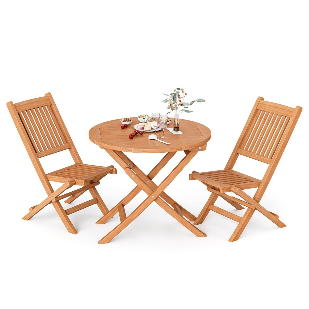 3PCS Outdoor Indonesia Teak Wo - Outdoor Furniture Indonesia ulasan dan harga