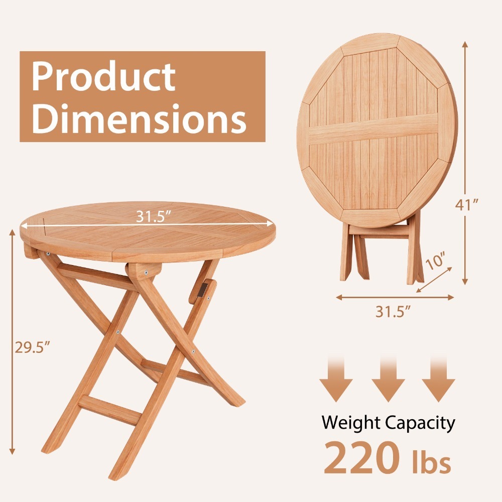 3PCS Outdoor Indonesia Teak Wo - Outdoor Furniture Indonesia ulasan dan harga