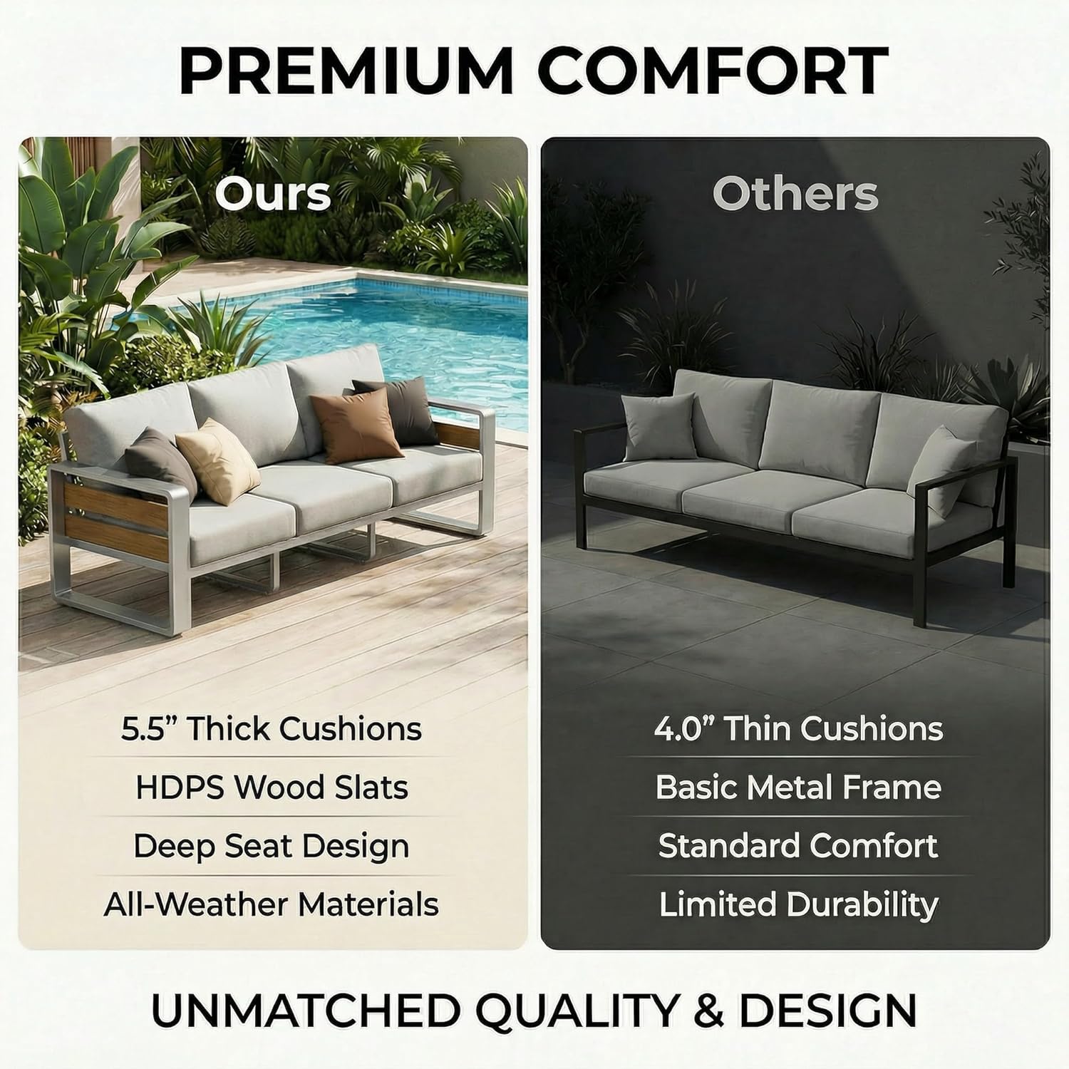 Outside Aluminum Lawn Furnitur - Outdoor Furniture Loveseat ulasan dan harga