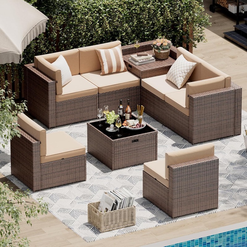 Aoxun Patio Furniture Set, Wic - Outdoor Furniture Deals ulasan dan harga