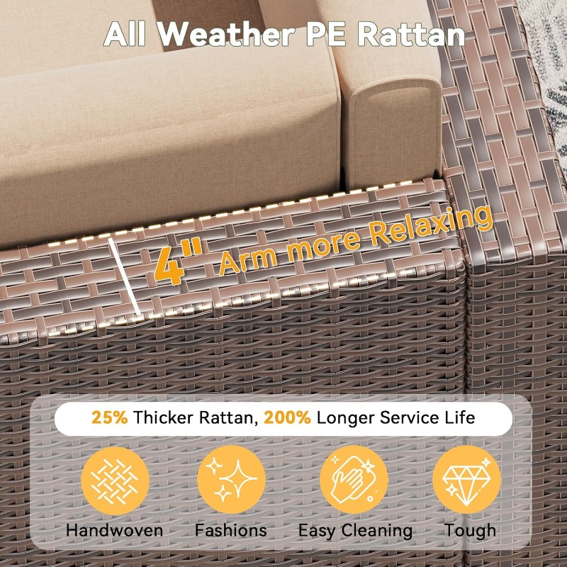 Aoxun Patio Furniture Set, Wic - Outdoor Furniture Deals ulasan dan harga