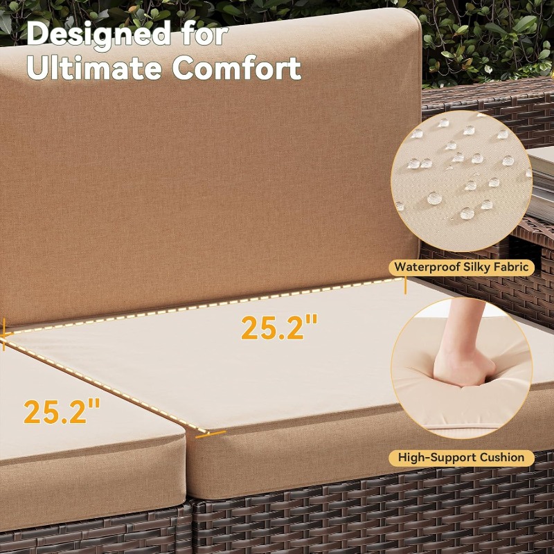 Aoxun Patio Furniture Set, Wic - Outdoor Furniture Deals ulasan dan harga