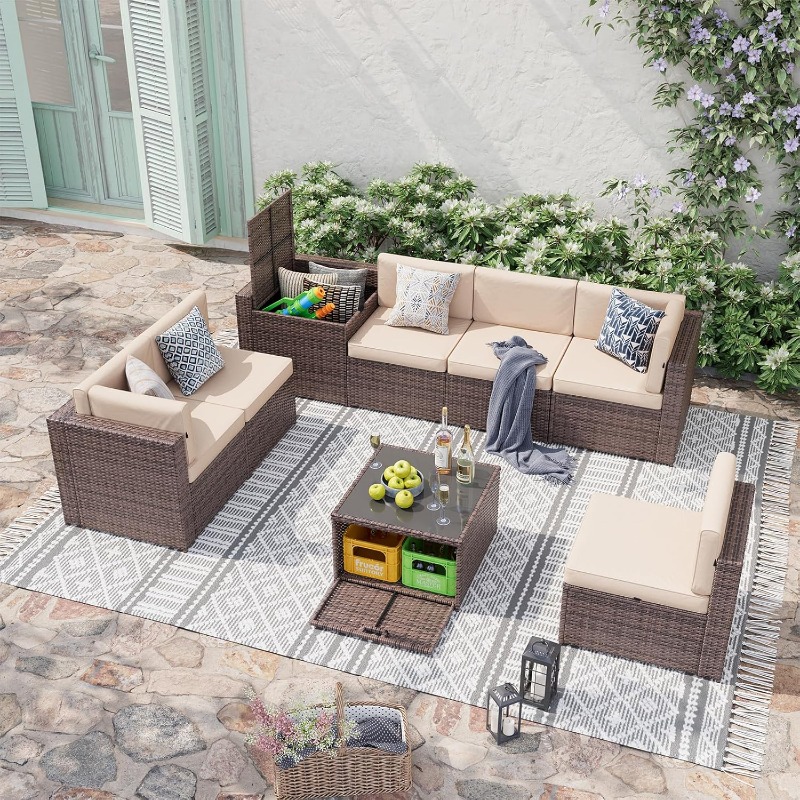 Aoxun Patio Furniture Set, Wic - Outdoor Furniture Deals ulasan dan harga