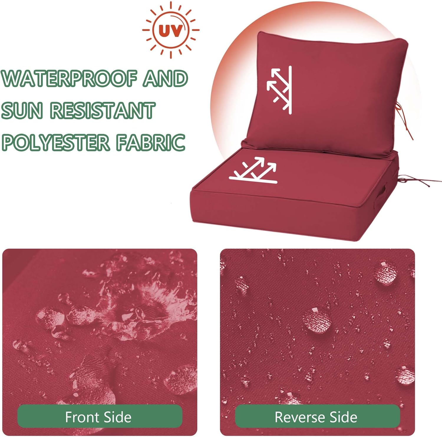 Outdoor Chair Cushions 4 Set,  - Outdoor Furniture Cushions 22 X 22 ulasan dan harga