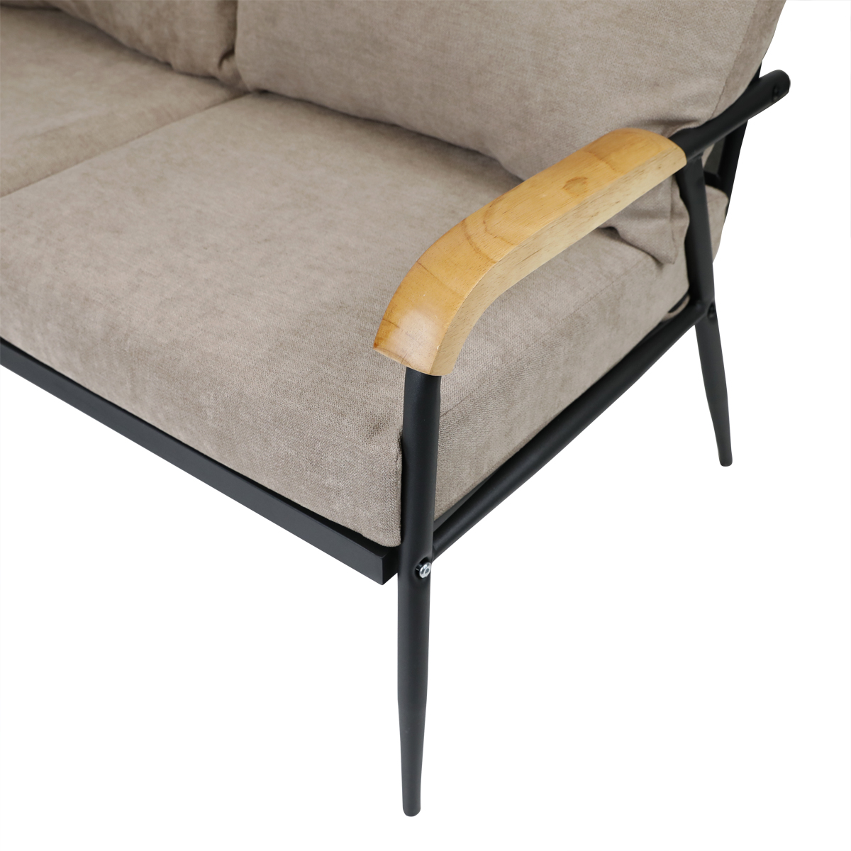 #2 Seat Fabric Outdoor Set Met - Outdoor Furniture Set Sale ulasan dan harga