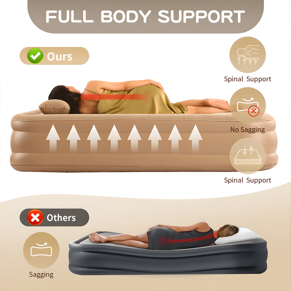 Queen Air Mattress with Built  - Outdoor Furniture Sales ulasan dan harga