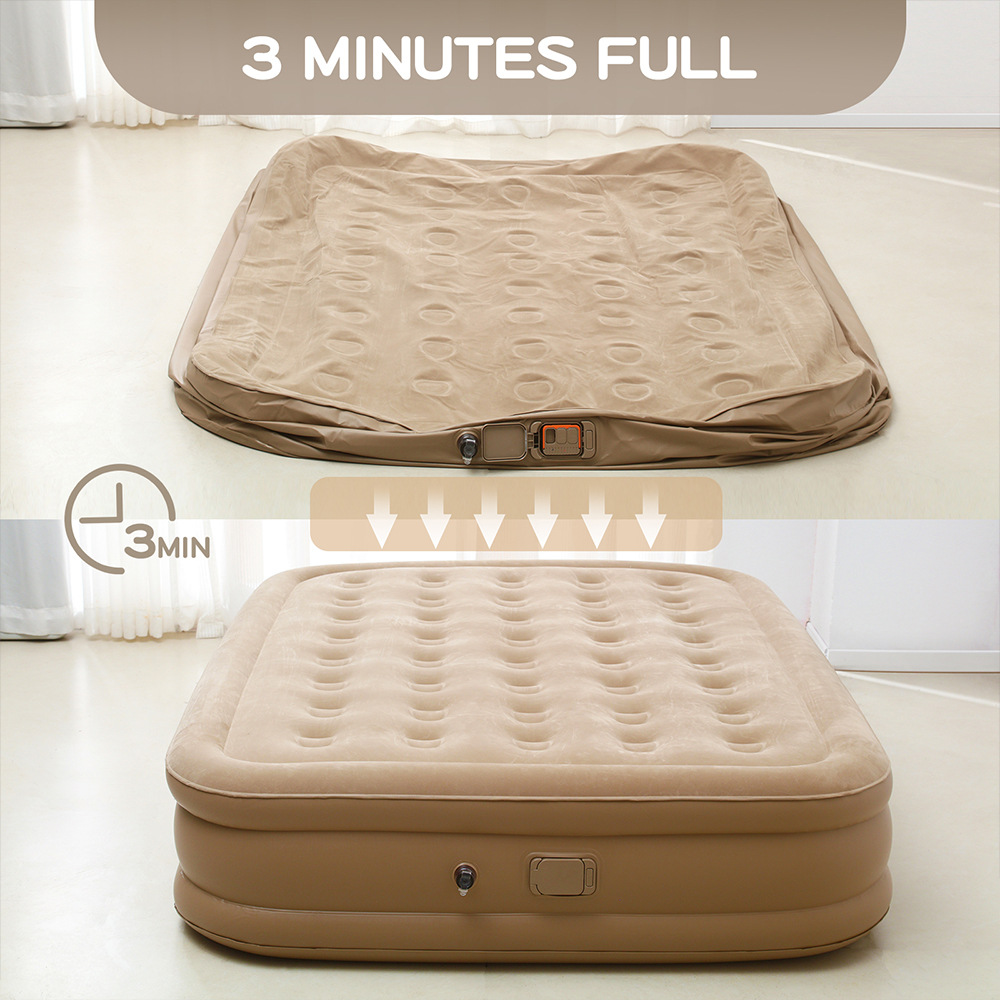 Queen Air Mattress with Built  - Outdoor Furniture Sales ulasan dan harga