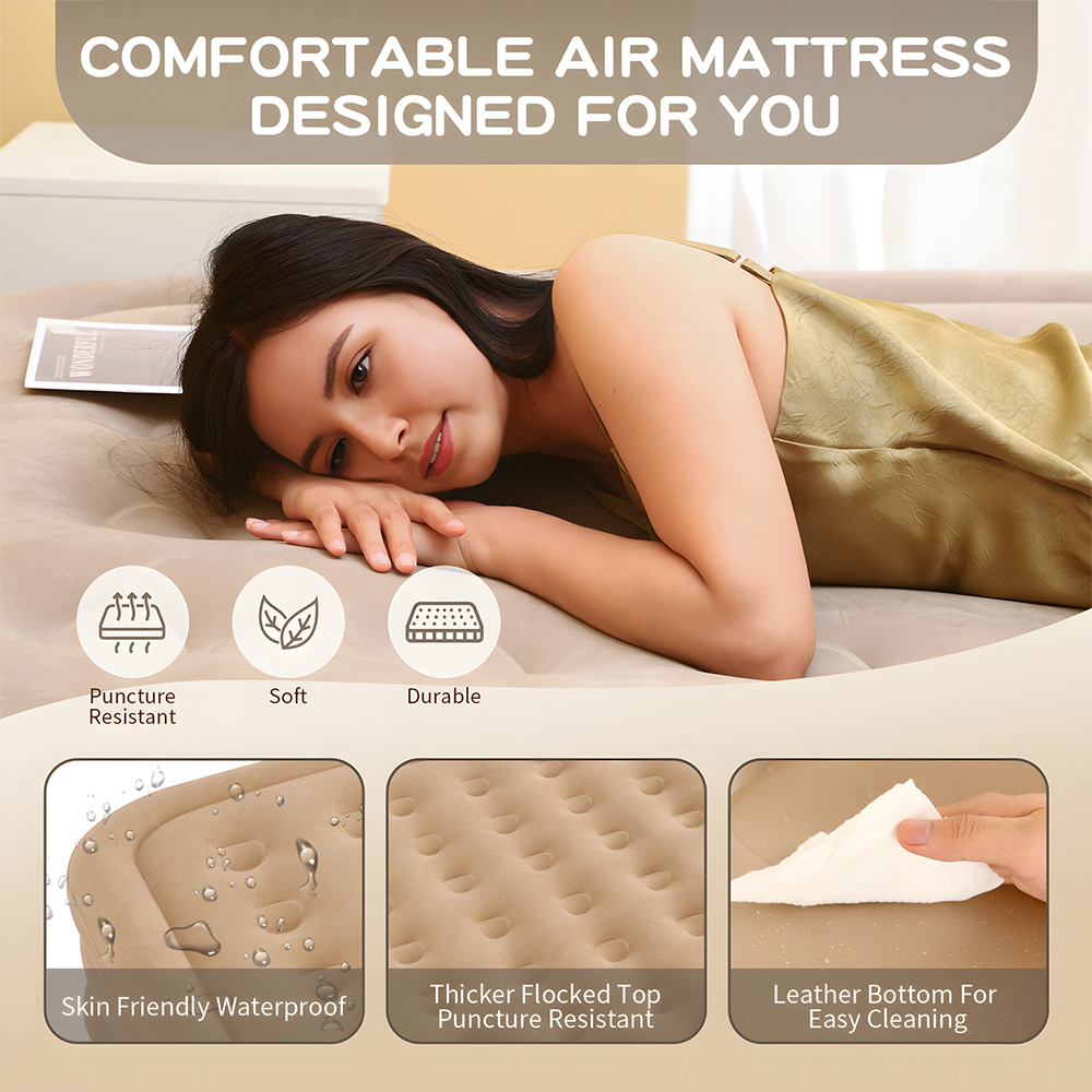 Queen Air Mattress with Built  - Outdoor Furniture Sales ulasan dan harga