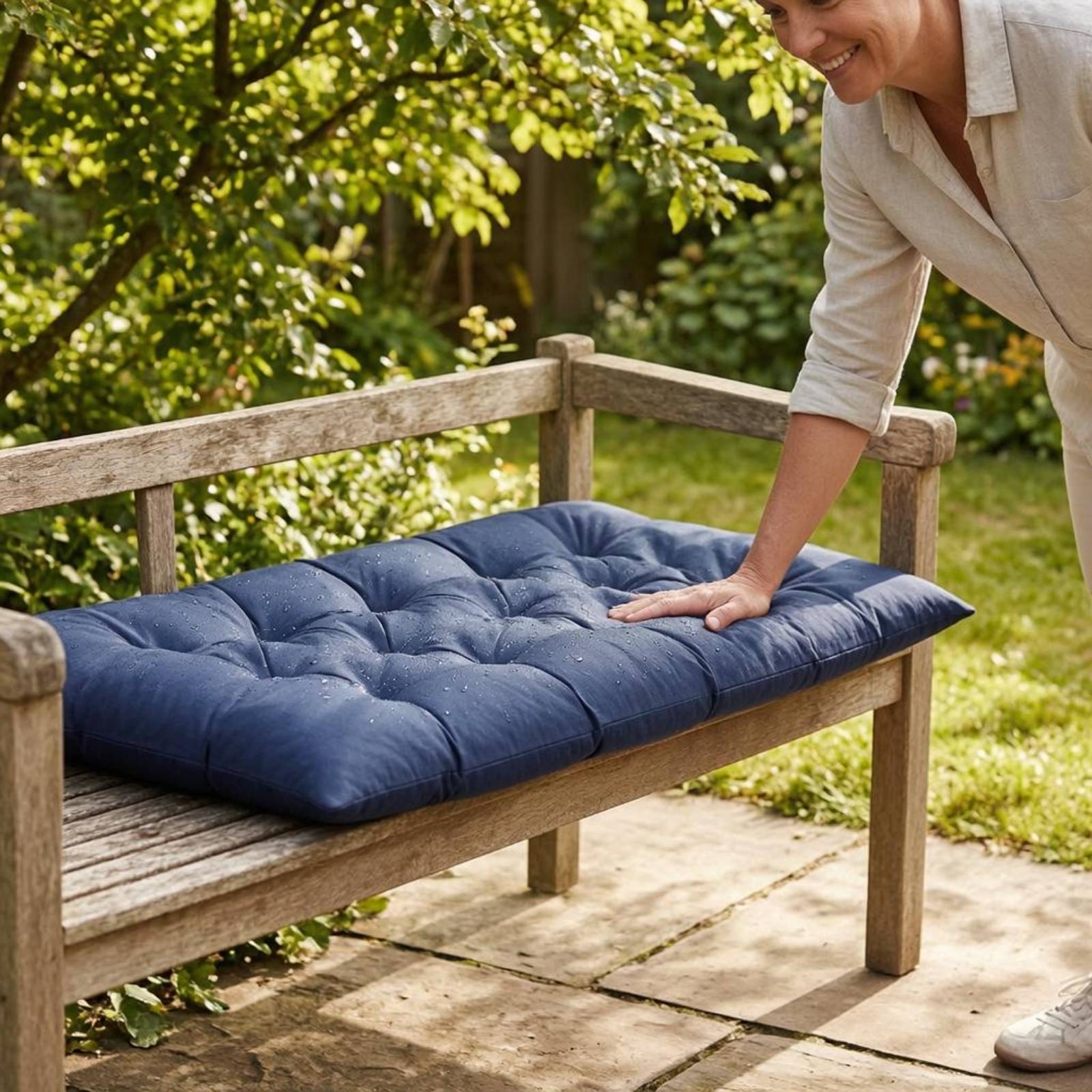 Waterproof Bench Cushion Sunpr - Outdoor Furniture Fabric ulasan dan harga
