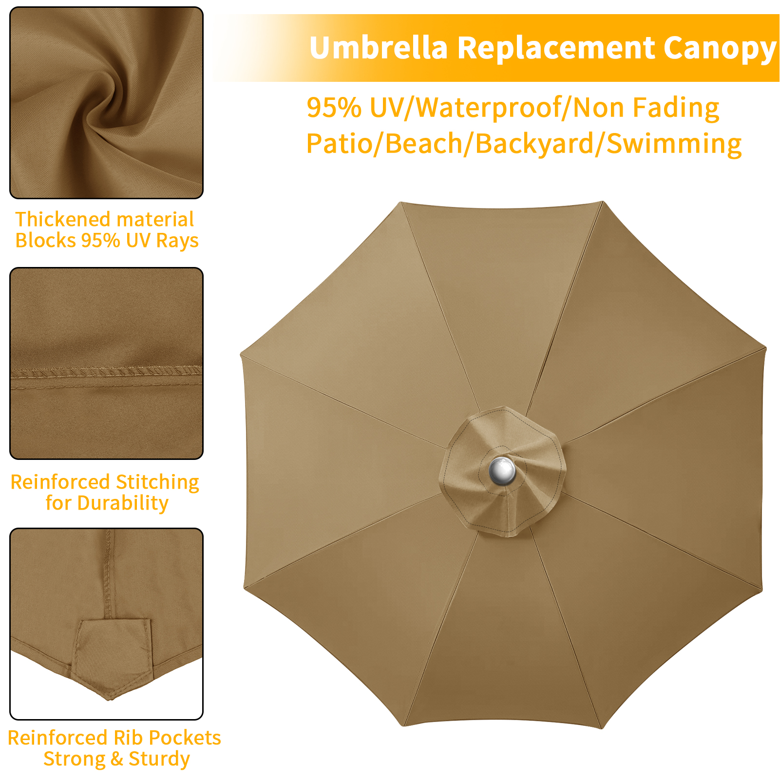 Waterproof Replacement Umbrell - Outdoor Furniture Sunbrella ulasan dan harga