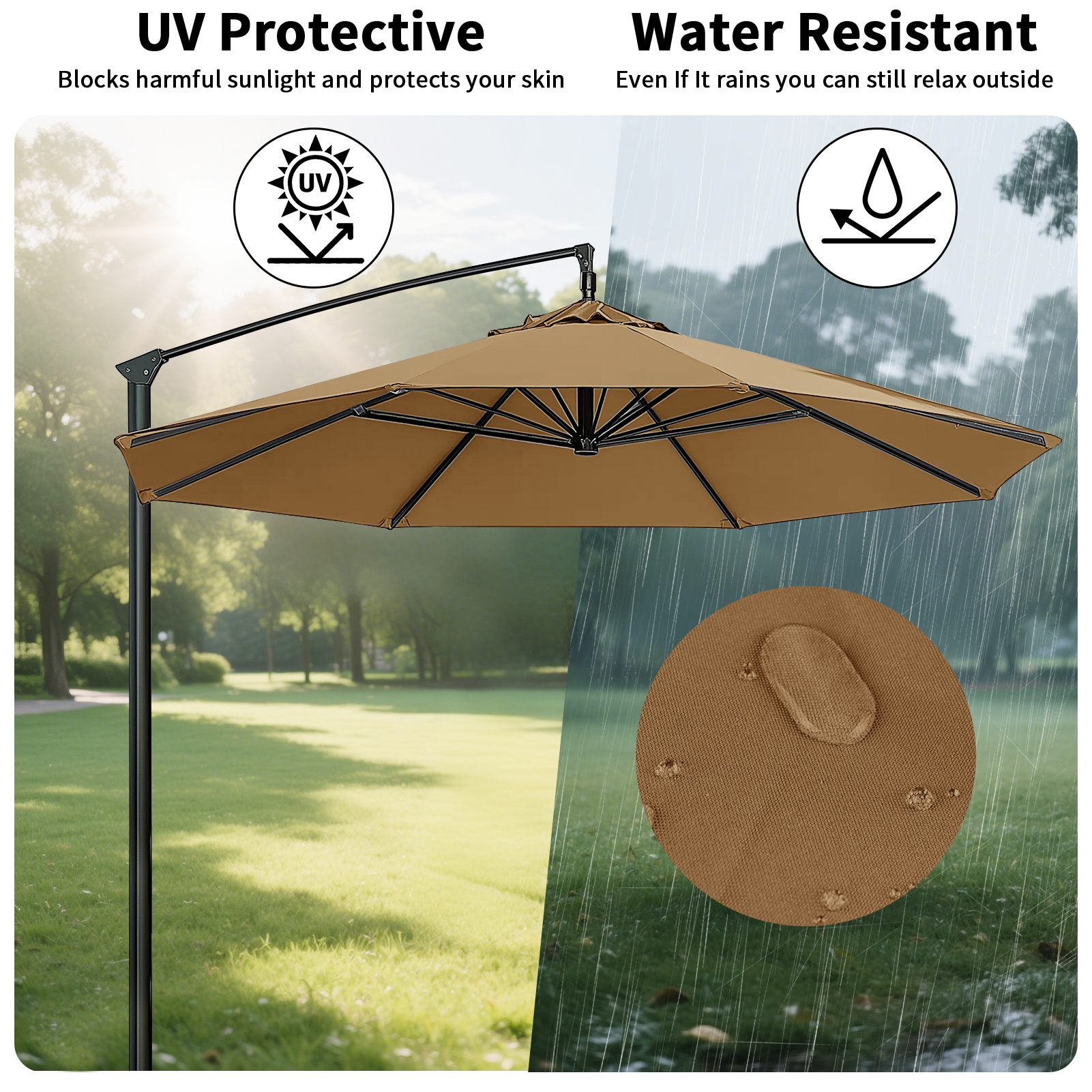 Waterproof Replacement Umbrell - Outdoor Furniture Sunbrella ulasan dan harga