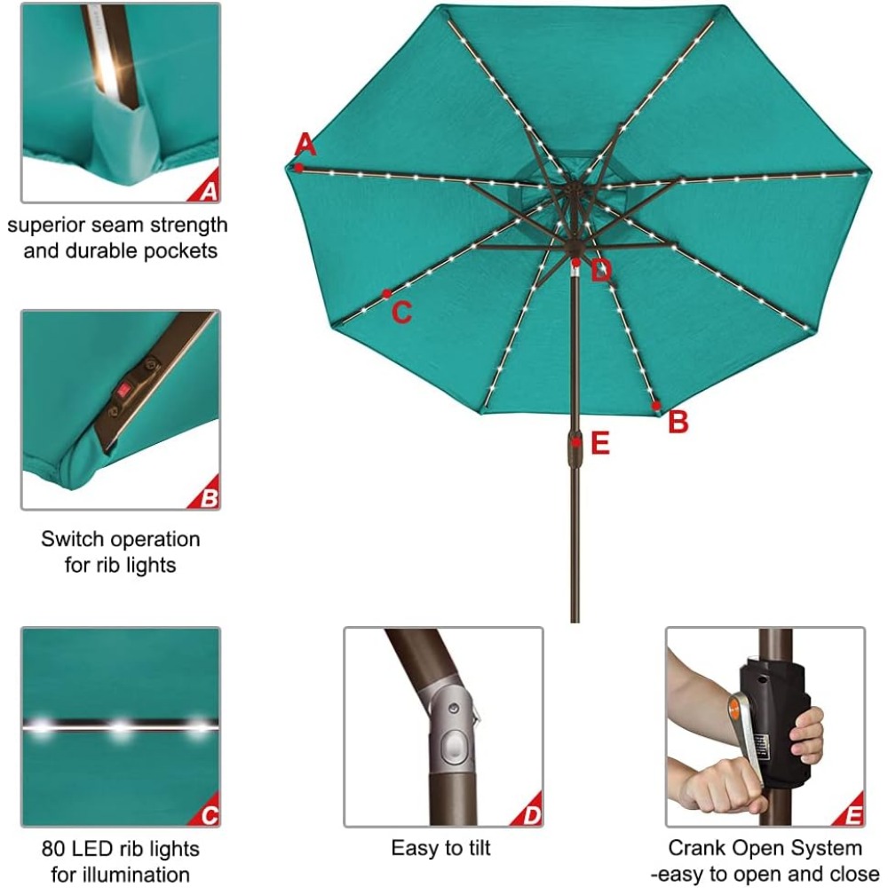 USA 10-Year-Non-Fading Solar 9 - Outdoor Furniture Year Round ulasan dan harga