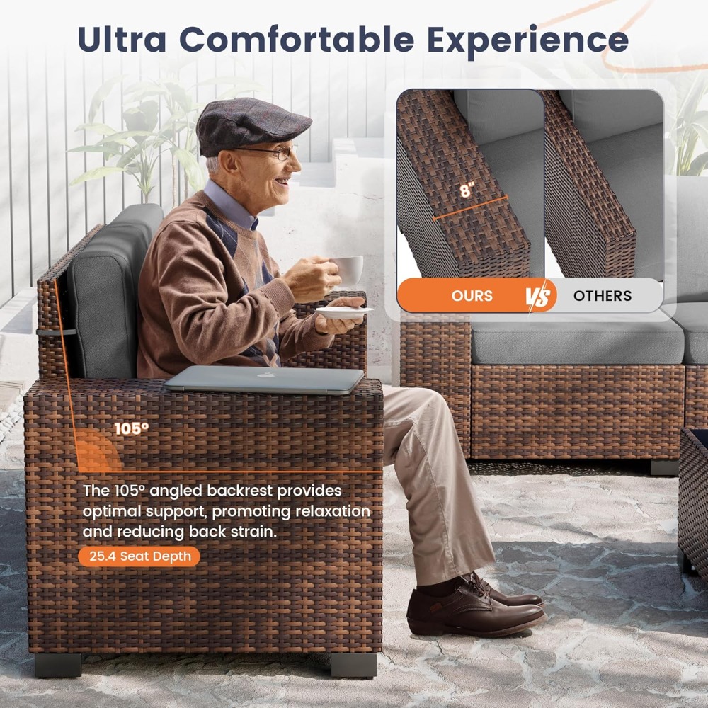 Patio Furniture Set, 8 Inch Ar - Outdoor Furniture Deals ulasan dan harga