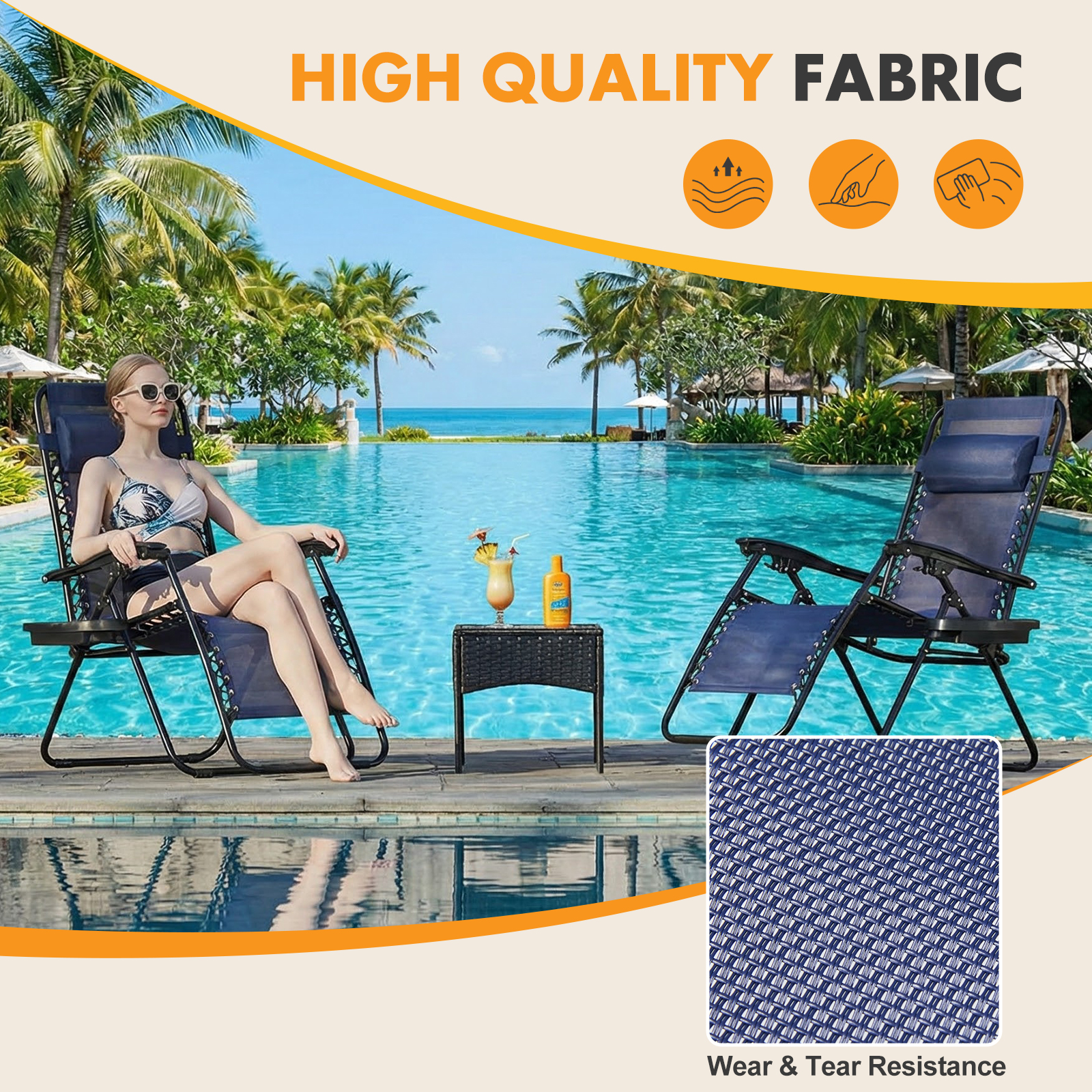 MCQ Outdoor Zero Gravity Chair - Outdoor Furniture Deals ulasan dan harga