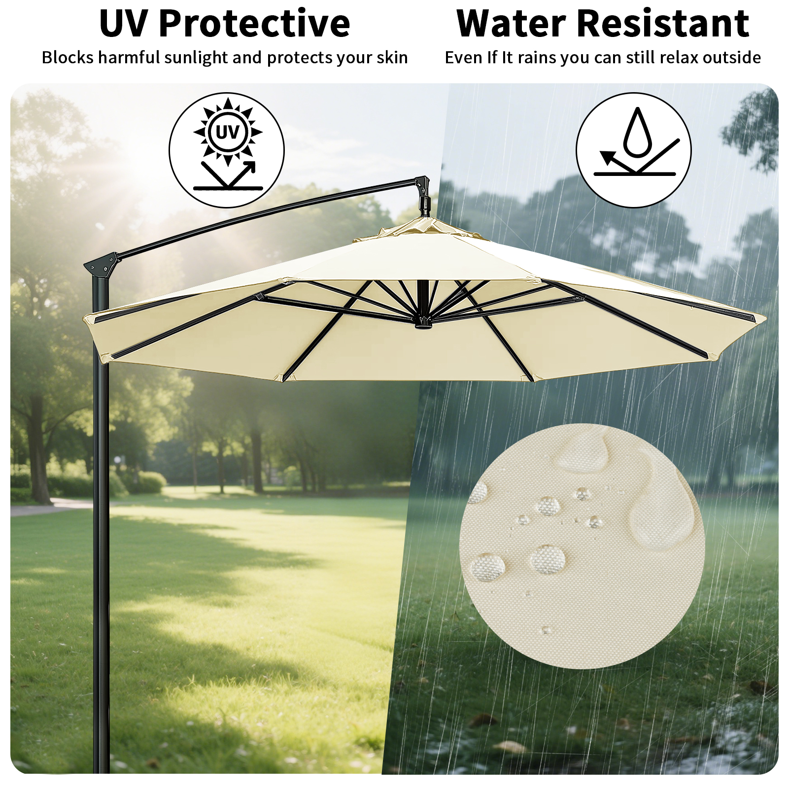 Waterproof Replacement Umbrell - Outdoor Furniture Sunbrella ulasan dan harga