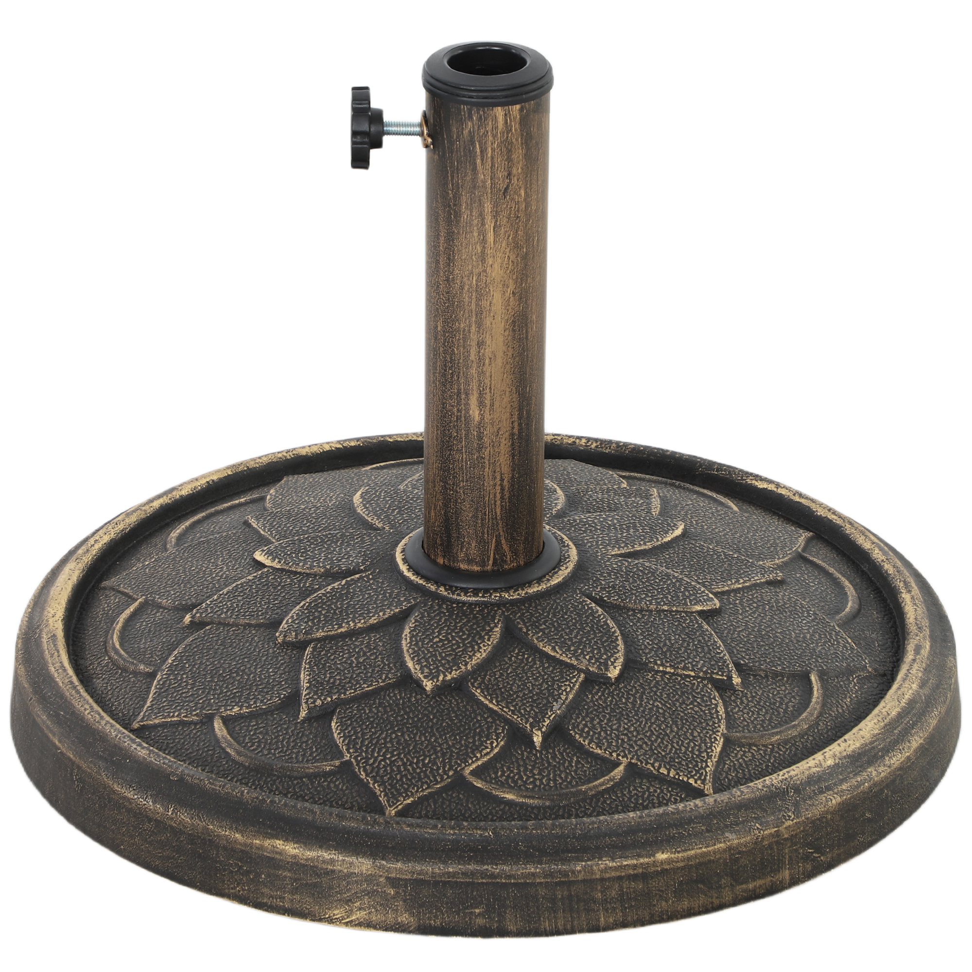 Round Patio Umbrella Base, 26  - Outdoor Furniture Year Round ulasan dan harga