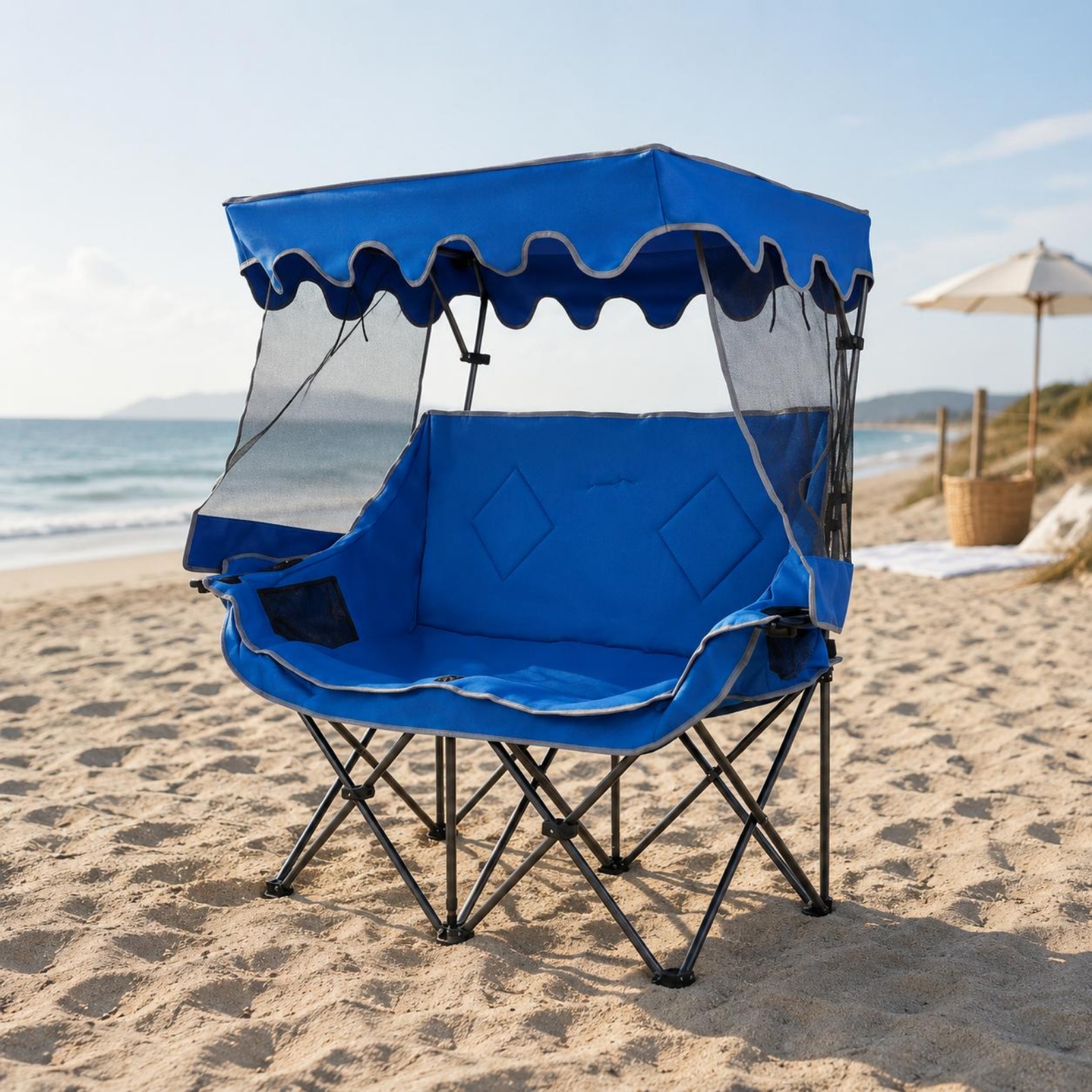 Camping Chair with Canopy Heav - Outdoor Furniture Loveseat ulasan dan harga
