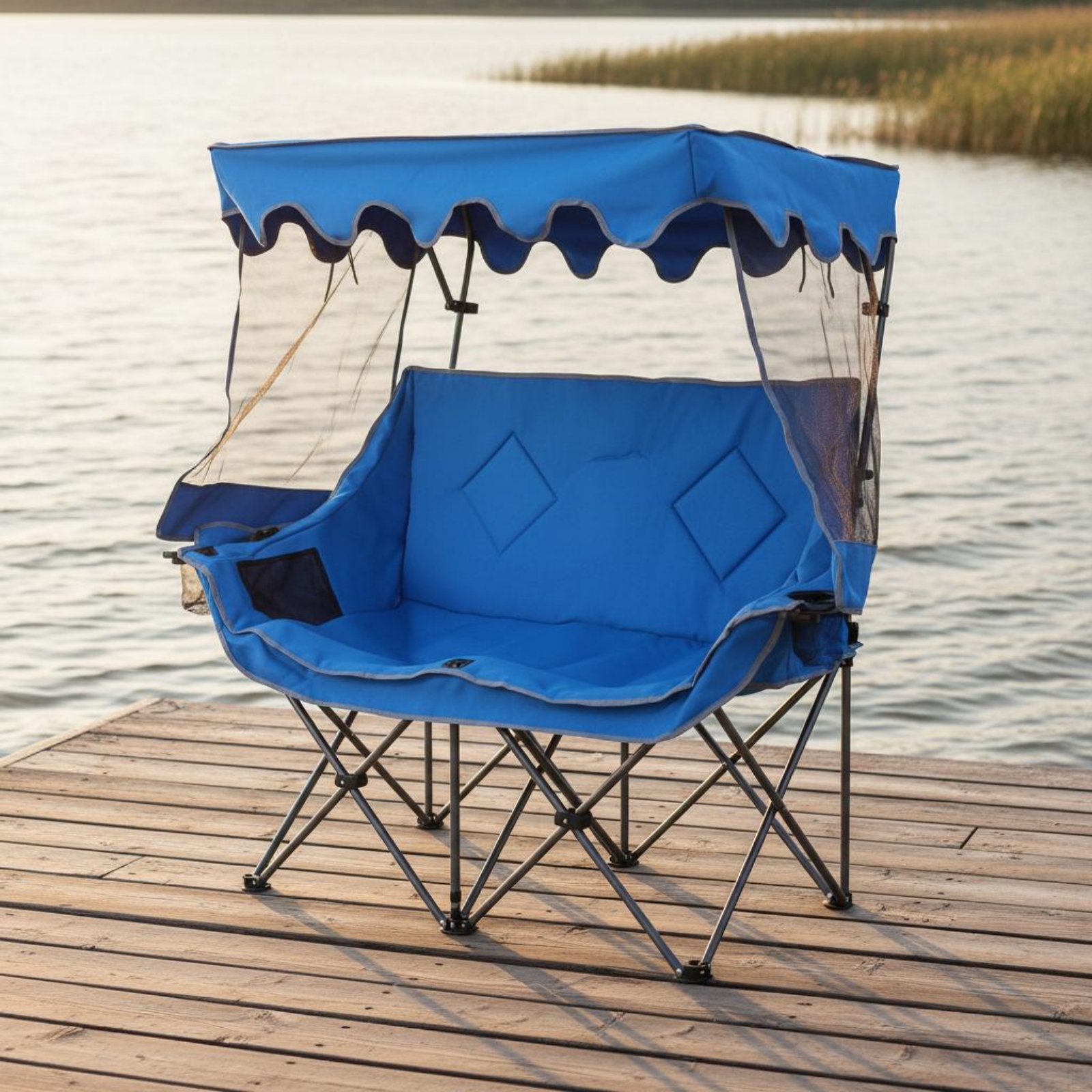 Camping Chair with Canopy Heav - Outdoor Furniture Loveseat ulasan dan harga