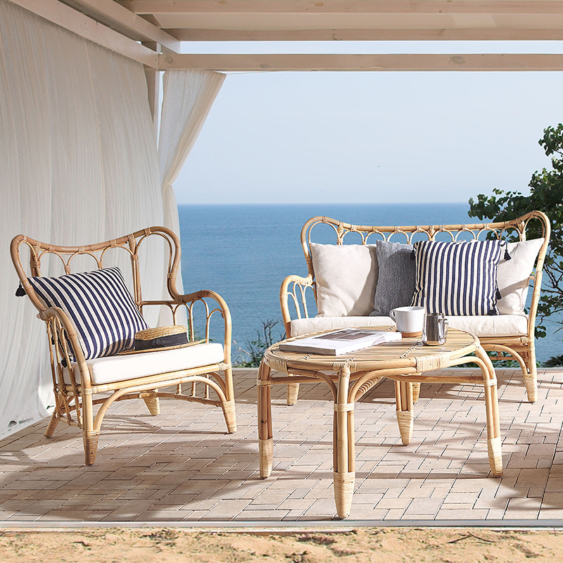 Natural rattan sofa outdoor do - Outdoor Furniture Indonesia ulasan dan harga