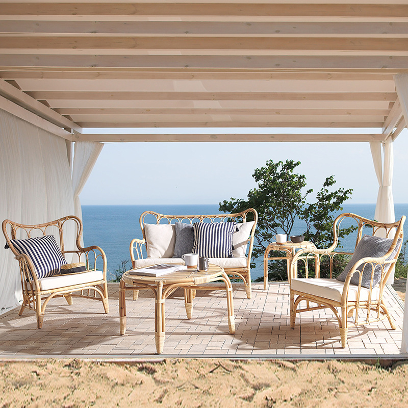 Natural rattan sofa outdoor do - Outdoor Furniture Indonesia ulasan dan harga