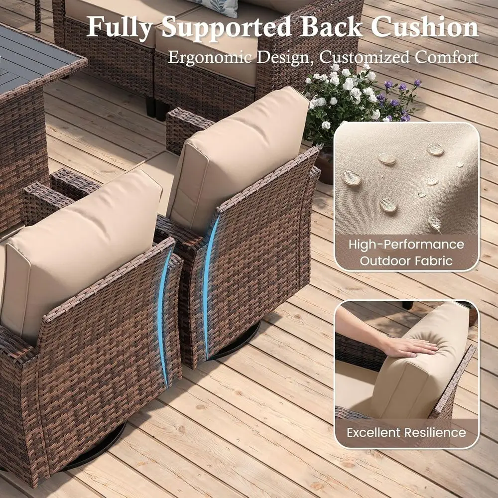 Outdoor Patio Furniture Set wi - Outdoor Furniture With Fire Pit Table ulasan dan harga
