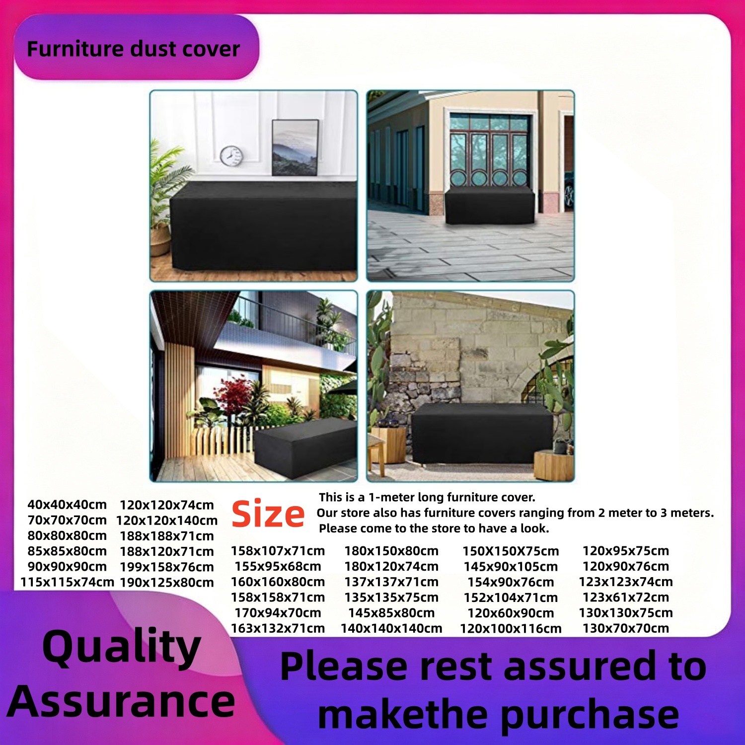 Patio FurnitureCover Rectangul - Outdoor Furniture Fabric ulasan dan harga