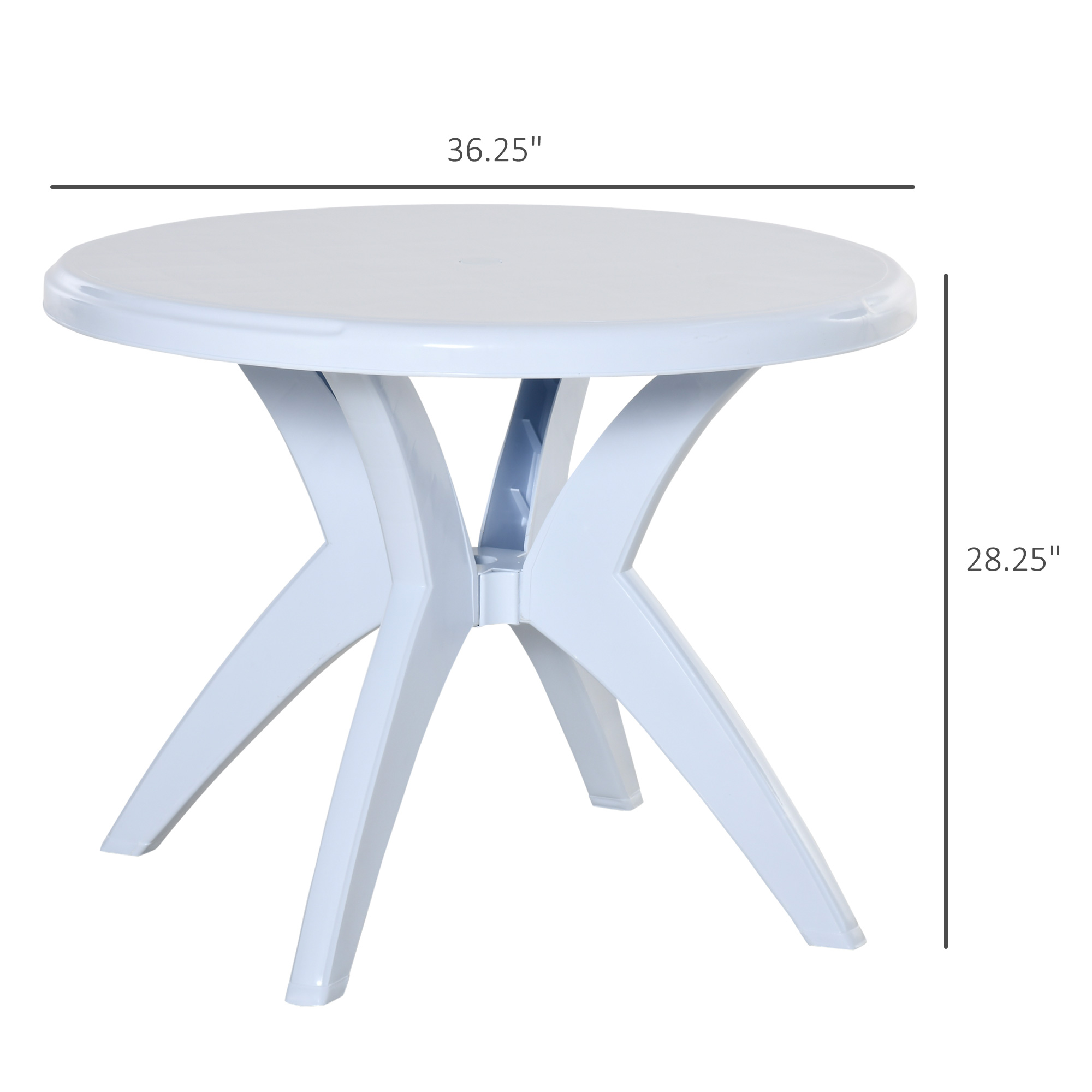 3' Round Outdoor Plastic Dinin - Outdoor Furniture Year Round ulasan dan harga
