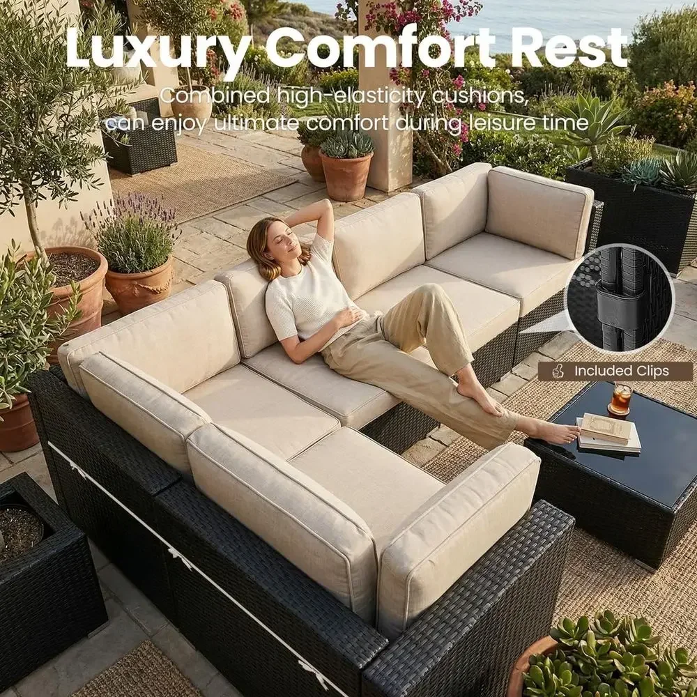 8-Piece Outdoor Patio Furnitur - Outdoor Furniture With Fire Pit Table ulasan dan harga