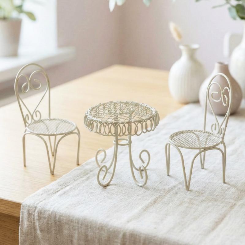 1/3Pcs Dollhouse Garden Displa - Outdoor Furniture Sales ulasan dan harga