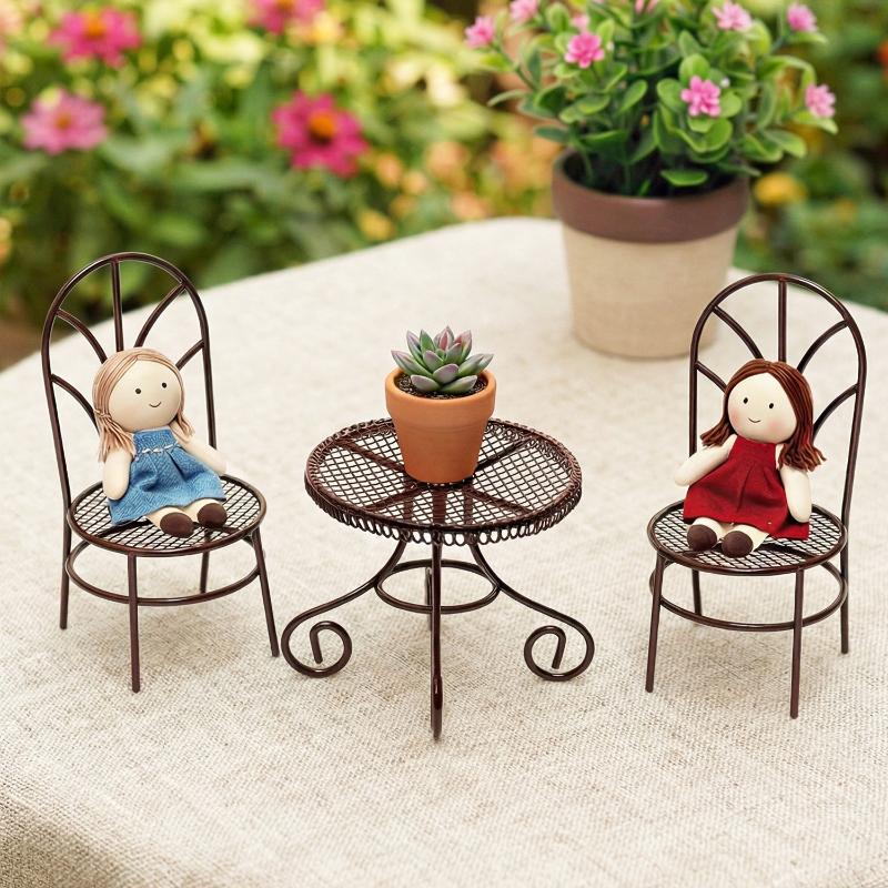 1/3Pcs Dollhouse Garden Displa - Outdoor Furniture Sales ulasan dan harga