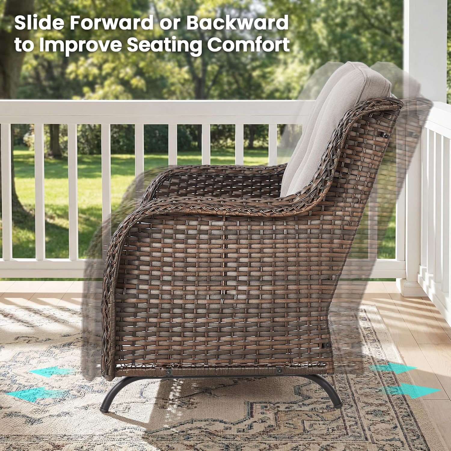 Patio Loveseat Sofa, Outdoor W - Outdoor Furniture Loveseat ulasan dan harga